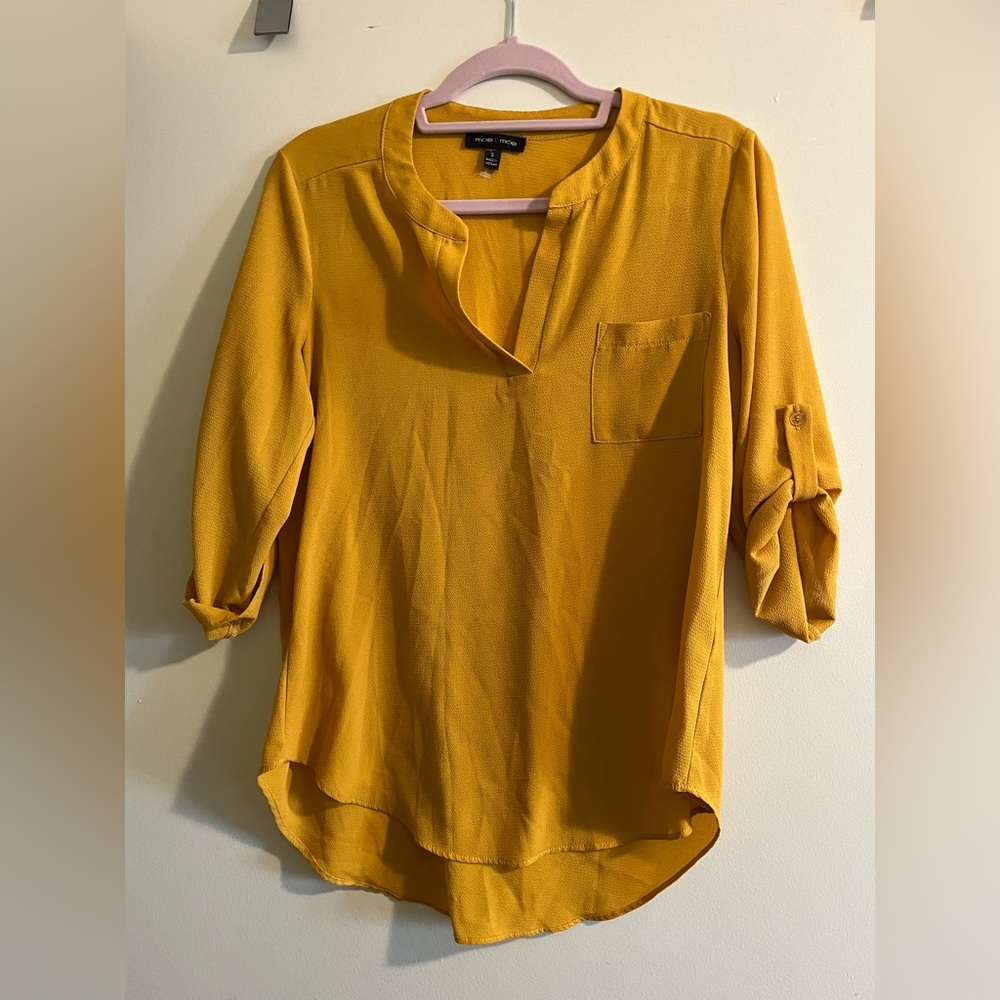 Mustard Yellow Blouse Size Small